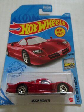 Hot Wheels -Factory Fresh - Nissan R390 GT - 1:64 Diecast Car - Dark Red - New